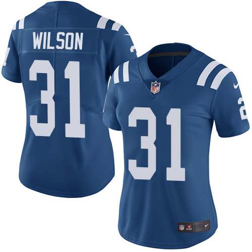 Indianapolis Colts #31 Limited Quincy Wilson Royal Blue Nike NFL Home Women Vapor Untouchable jerseys->indianapolis colts->NFL Jersey